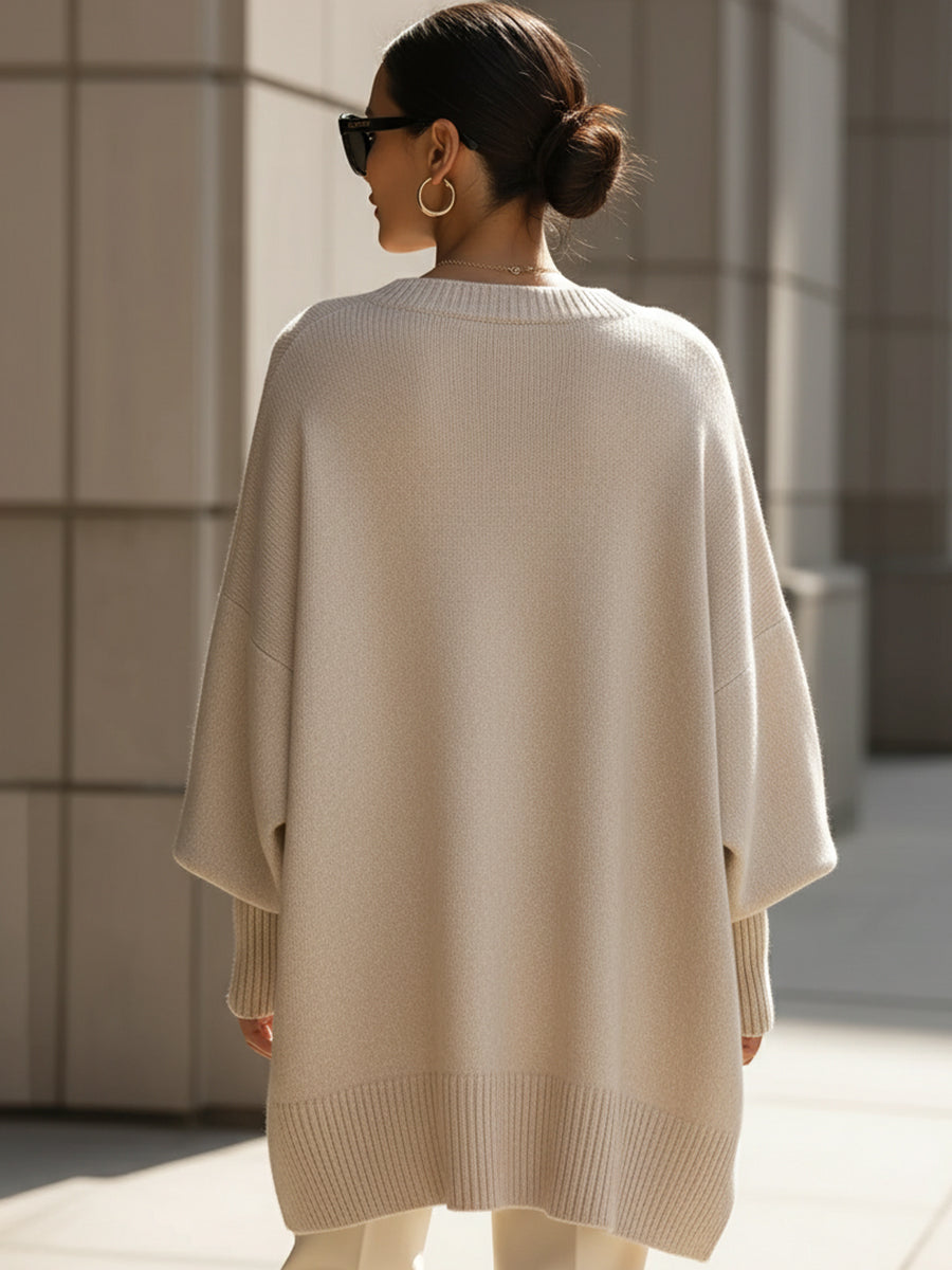 Mona | Przytulny, Przesadny Sweter Poncho