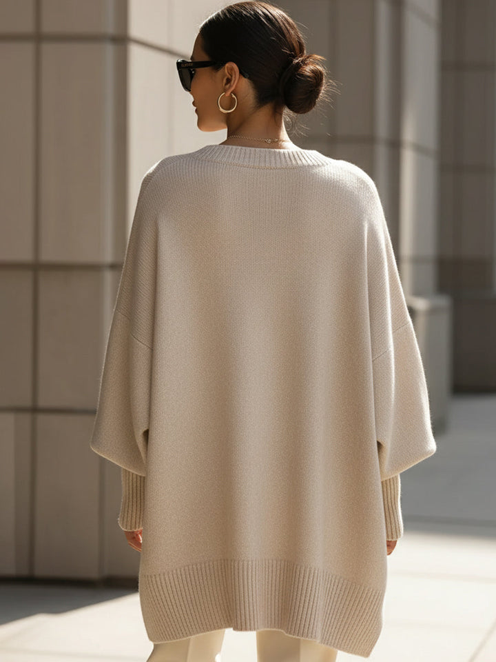 Mona | Przytulny, Przesadny Sweter Poncho