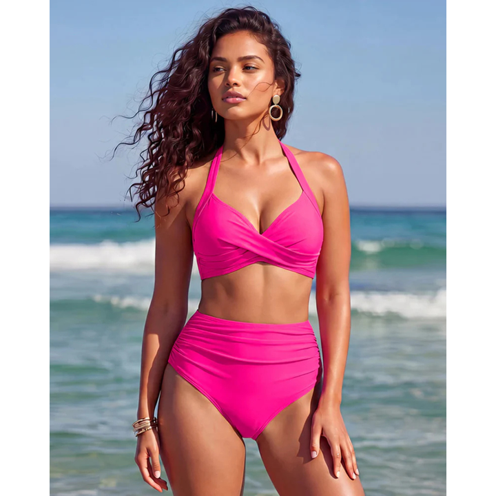 Sabine | 2-w-1 Wysoka Talie Bikini z Kontrolą Brzucha