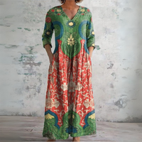 Judith | Vintage Kwiatowa Sukienka Maxi