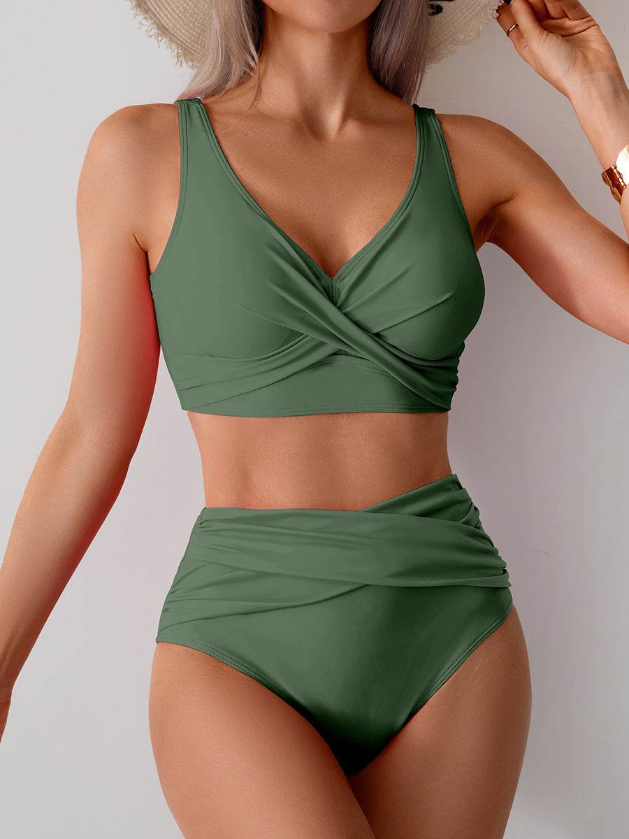 Jasmijn | Bikini z wysokim stanem z detalem w formie skrętu