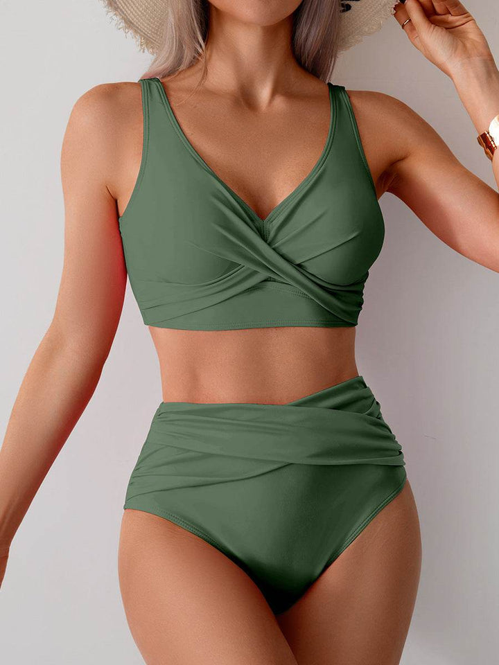 Jasmijn | Bikini z wysokim stanem z detalem w formie skrętu