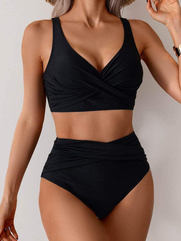 Jasmijn | Bikini z wysokim stanem z detalem w formie skrętu