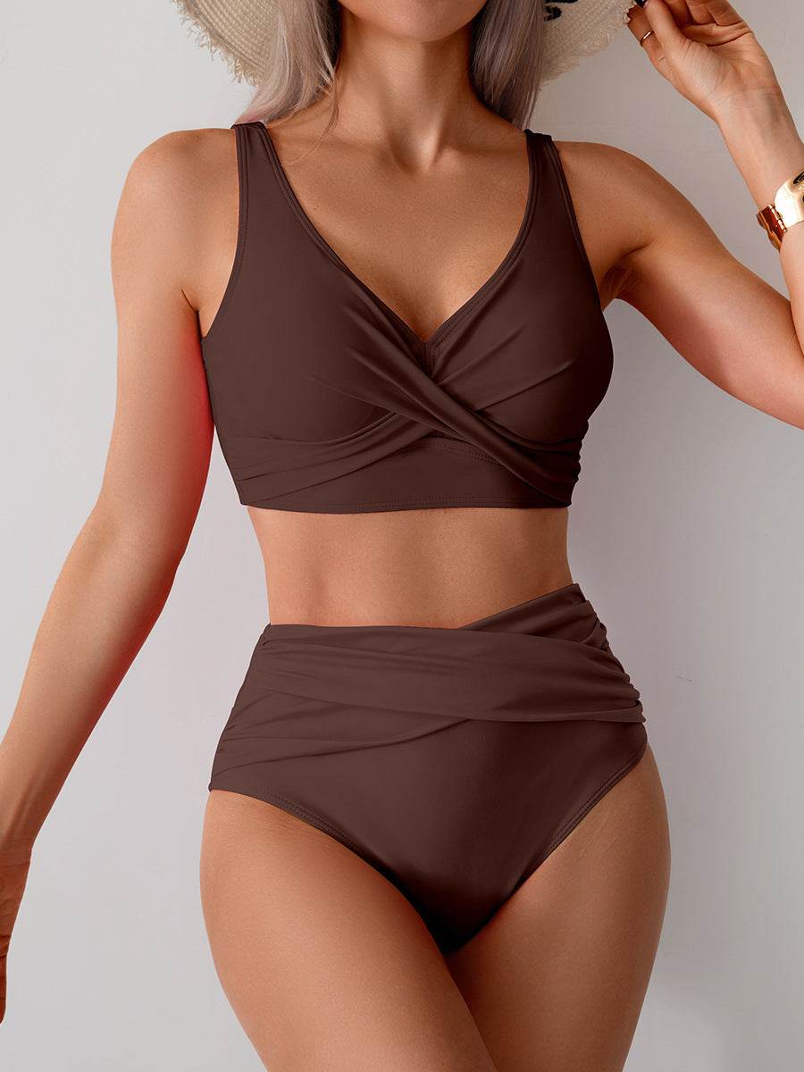 Jasmijn | Bikini z wysokim stanem z detalem w formie skrętu