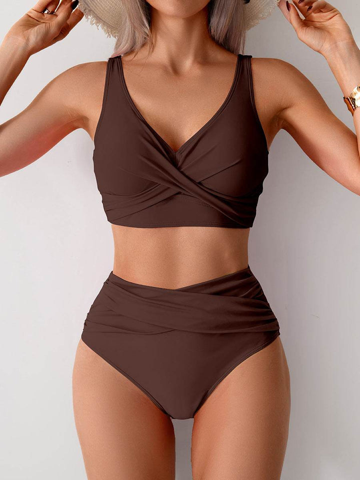 Jasmijn | Bikini z wysokim stanem z detalem w formie skrętu