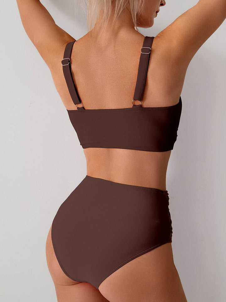 Jasmijn | Bikini z wysokim stanem z detalem w formie skrętu