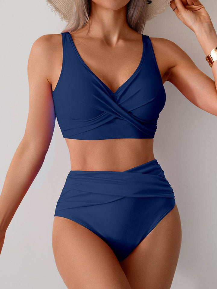 Jasmijn | Bikini z wysokim stanem z detalem w formie skrętu