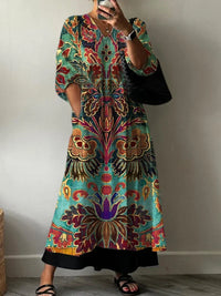 Elegancka Sukienka z Wzorem Carolina